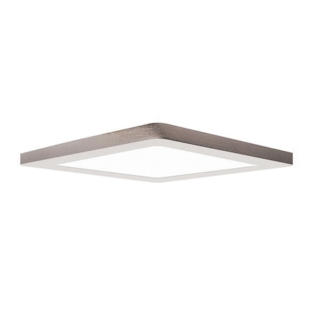 Access Lighting ModPLUS, Dual Voltage LED Flush Mount, Brushed Steel Finish, Acrylic Lens Acrylic 20840LEDD-BS/ACR